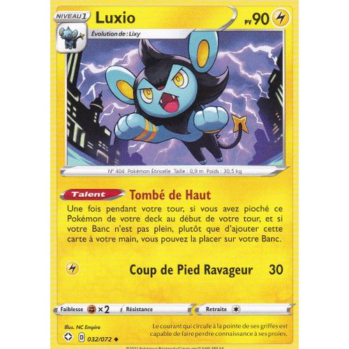 Carte Pokemon - Luxio - 032/072 - Épée Et Bouclier 4,5 - Destinées Radieuses