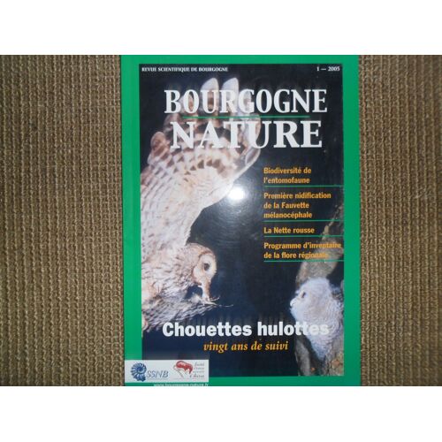 Revue Scientifique De Bourgogne ''bourgogne Nature'' 1