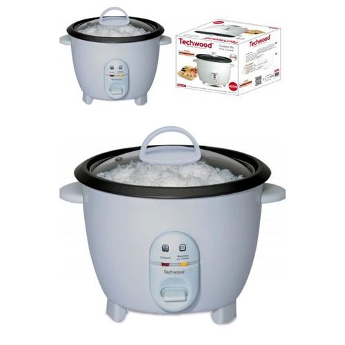 Cuiseur à Riz BLANC 400 W 1,0 L Blanc servez du riz moelleux et parfaitement cuit Spatule et Bol Doseur