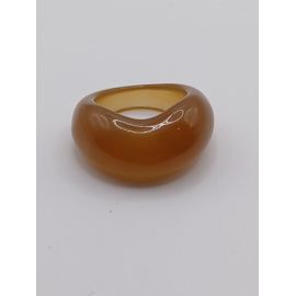 Bague En Résine ,Marron,Taille 16.88 Mm