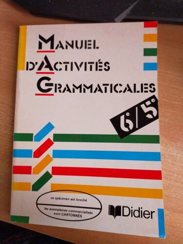 Manuel D Activités Grammaticales 6e Et 5e