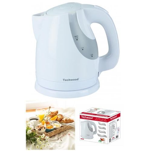Bouilloire Electrique 360° Blanche 1,6L Sans Fil 2200W Arre?t automatique Blanche