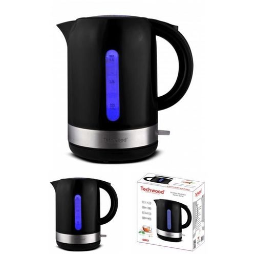 Bouilloire Electrique Noire 1,7L 2200W Sans Fil Socle 360° avec connexion électrique