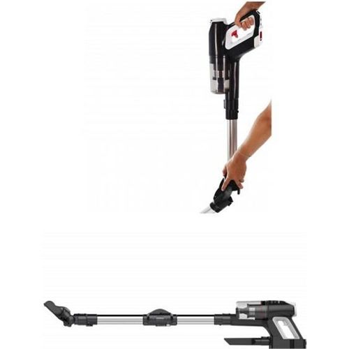 Aspirateur Sans Fil balai ou a? main noir et blanc avec Brosse 3 en 1 / 140W