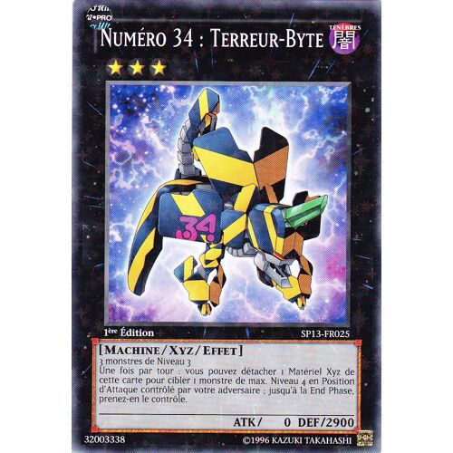 Numero 34 : Terreur-Byte - Yu-Gi-Oh! - Sp13-Fr025 - Starfoil - 1ère Ed.