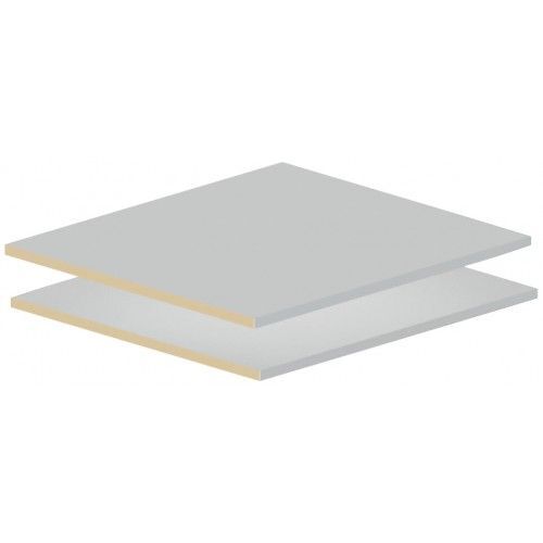 Jeu De 2 Tablettes Pour Caisson Armoire - Largeur 600 Mm Bricozor