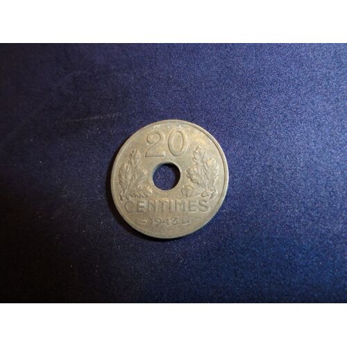 Etat Français 20 Cmes,1943,Poids Lourd