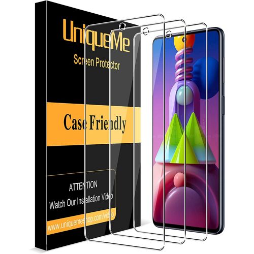 [Pack 3] Film Trempé Samsung Galaxy M51, [Sans Bulles] [Sensible Au Toucher] Dureté 9h Film Protecteur D'écran Hd Transparent Verre Samsung Galaxy M51