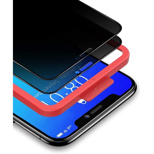 Bannio Verre Trempé Anti Espion Pour Iphone 11 Pro/Iphone Xs/Iphone X 2 Pièces 3d Couverture Complète Privacy Film Protection Écran Hd Dureté 9h Vitre Protecteur Avec Easy Installation Tool