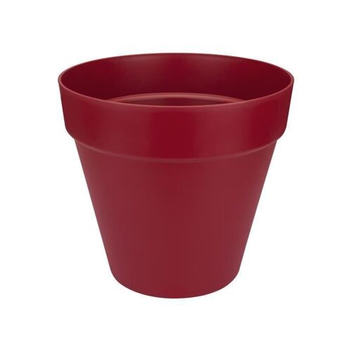 Elho Pot De Fleurs Rond Loft Urban - Ø 20 Cm - Fruits Rouges