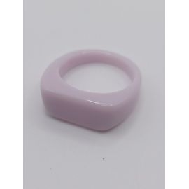 Bague En Resine ,Violet Pale,Taille 17.20 Mm