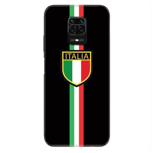 Housse Cuir Portefeuille Pour Xiaomi Redmi Note 9s / 9 Pro Italie 3 Noir