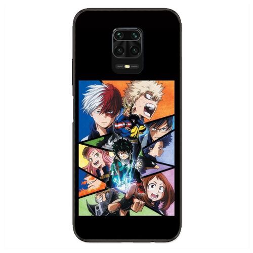 Coque Pour Xiaomi Redmi Note 9s / 9 Pro Manga My Hero Academia Noir