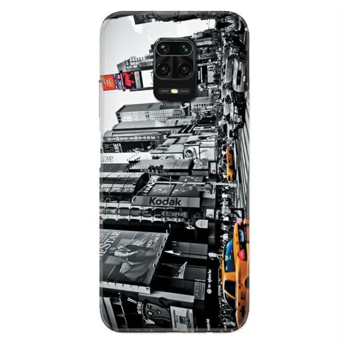 Housse Cuir Portefeuille Pour Xiaomi Redmi Note 9s / 9 Pro Amerique Usa New York Taxi