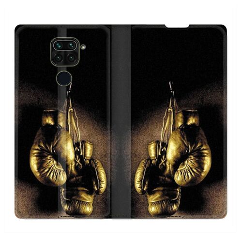 Housse Cuir Portefeuille Pour Xiaomi Redmi Note 9s / 9 Pro Boxe Gant Vintage