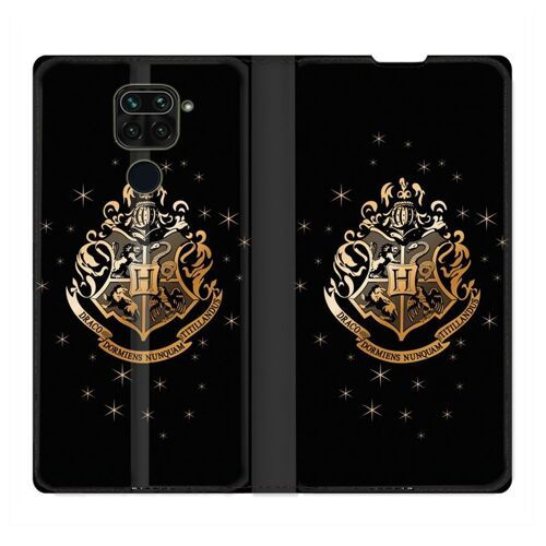 Housse Cuir Portefeuille Pour Xiaomi Redmi Note 9 Wb License Harry Potter Poudlard