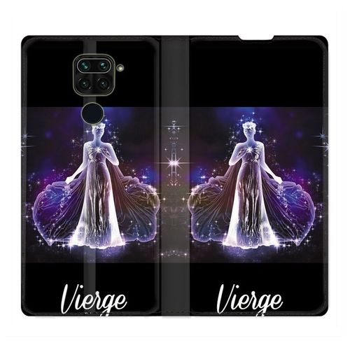 Housse Cuir Portefeuille Pour Xiaomi Redmi Note 9 Signe Zodiaque 2 Vierge