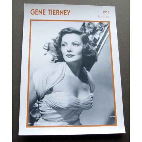 Portrait De Stars.  Gene Tierney
