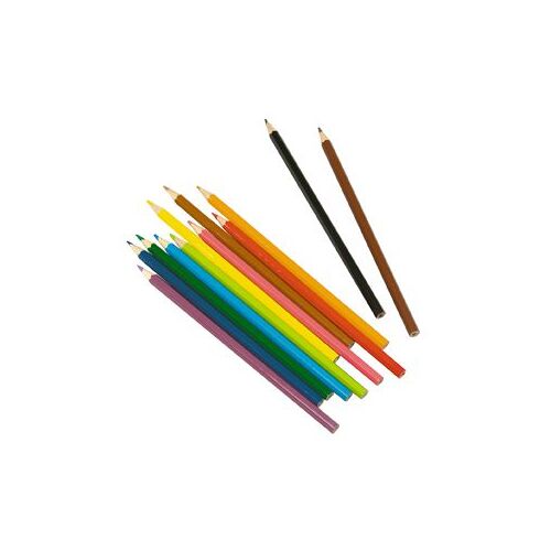 Ptte 12 Crayons Couleur Rouge Papier #