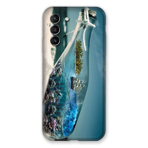 Coque Renforcée Pour Samsung Galaxy S21 Mer Bouteille