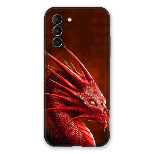 Coque Renforcée Pour Samsung Galaxy S21 Dragon Rouge