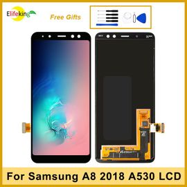 Lcd D'origine Pour Samsung Galaxy A8 2018 Affichage A530f A530f/Ds Écran Tactile Numériseur Assemblée Remplacement Téléphone Réparation Testé