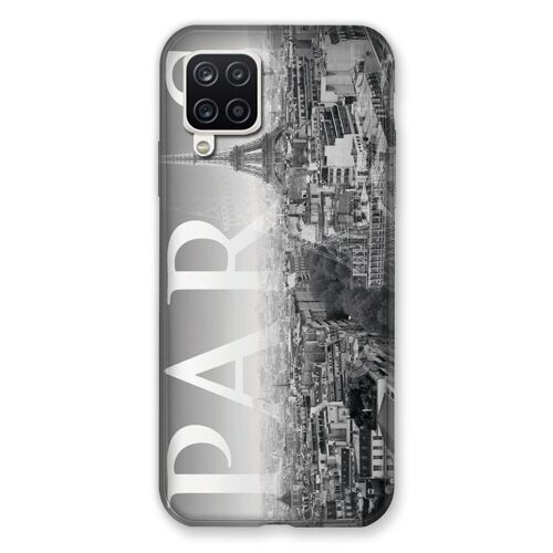 Coque Renforcée Pour Samsung Galaxy A12 France Paris Vintage