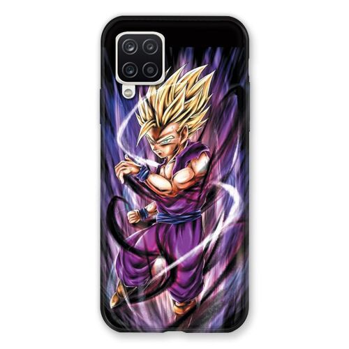 Coque Renforcée Pour Samsung Galaxy A12 Manga Dragon Ball Sangohan Violet