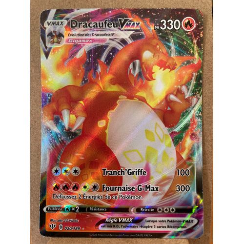 Carte Pokémon Dracaufeu Vmax