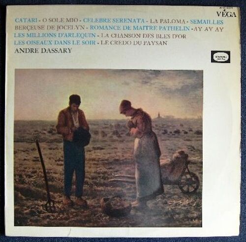 Disque Vinyle 33t Chansons Pour Tous / Catari / O Sole Mio / Celebre Serenata / La Paloma / Ay Ay Ay / Semailles / Le Credo Du Paysan / Berceuse De Jocelyn