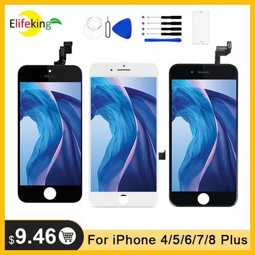 Écran Lcd Oem Aaa +++ Pour Iphone 5 5c 5s Se 3d Écran Tactile De Remplacement Pour Iphone 5 6 6s 7 8 Plus Pas De Pixel Mort + Verre Trempé
