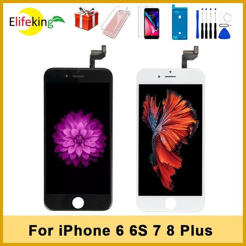 Écran Lcd D'origine 1:1 Oem Pour Iphone 6 7 8 6s Plus Écran 3d Tactile Numériseur Assemblage Écran De Réparation De Téléphone Portable Remplacer