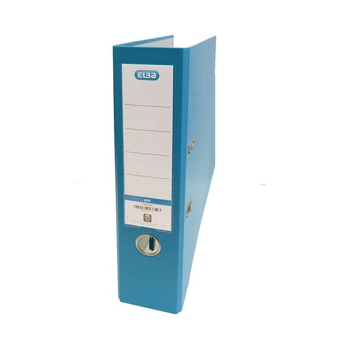 Elba ? Classeur Rado Top Levier Recouvert En Polypropylène/Papier, Fº, L80 Mm, Couleur Turquoise