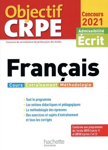 Français - Admissibilité Écrit - Edition 2021