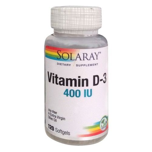 Solaray Vitamina D3 400 Ui 120 Perlas 