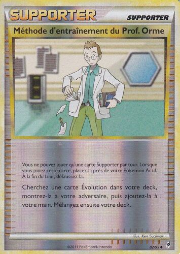Carte Pokemon  - Methode D Entrainement Du  Prof. Orme - 82/95 - Reverse -Appel Des Legendes -