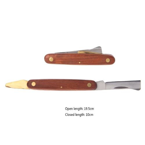 Couteau de greffage pliable de jardin outil de coupe de ciseaux pour l'élagage des semis d'arbres