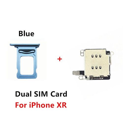 1 Set Célibataire Secrète À Double Carte Sim Lecteur Flex Câble Pour Iphone Xr Support De Plateau De Carte Sim Fente Adaptateur