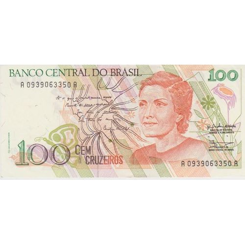 Billet De 100 Cruzeiros Du Brésil