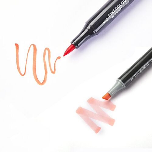 Marqueur D'art À Double Tête Ef103, Stylo À Encre À Base D'alcool Pour Dessin Professionnel, À Tête Souple, Fournitures Artistiques