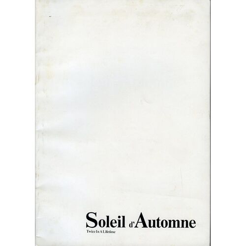 Soleil D'automne (Twice In A Lifetime) Dossier, Bud Yorkin, Gene Hackman, Ann-Margret, Ellen Burstyn
