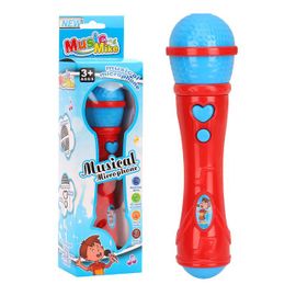 Microphone En Plastique Pour Enfants Amplificateur De Son Jouet Éducation Précoce Illumination Karaoké Chant Musique Micro