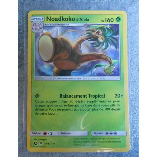 Noadkoko D'alola 2a/131 Rare Carte Pokemon