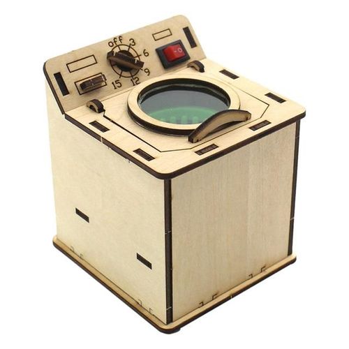 Machine À Laver Cadeaux Nouveauté Expérience Scientifique En Bois Jouets Pour Enfants Jouets Éducatifs Jouet D'apprentissage Pour Enfants Enseignement