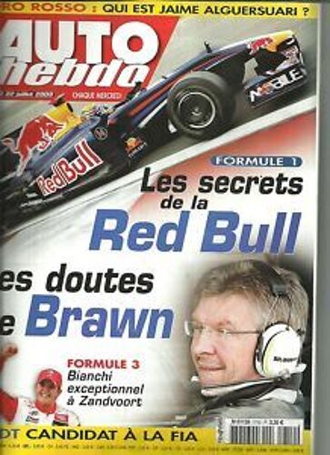Auto Hebdo N° 1710 : Formule 1 - Les Secrets De La Red Bull- Les Doutes De Brawn