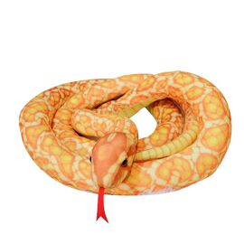 Jouet En Peluche Python Poupée Serpent En Peluche Cadeaux Enfants Garçon (Doré, 160 Cm)