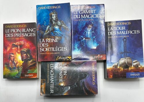 Chant De La Belgariade En 5 Tomes (Le Pion Blanc Des Présages/ La Reine Des Sortilèges/ Le Gambit Du Magicien/ La Tour Des Maléfices/ La Fin De Partie De L'Enchanteur)