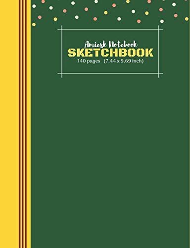 Amiesk Notebook | Sketch Book | 140 Pages (7.44 X 9.69 Inch)