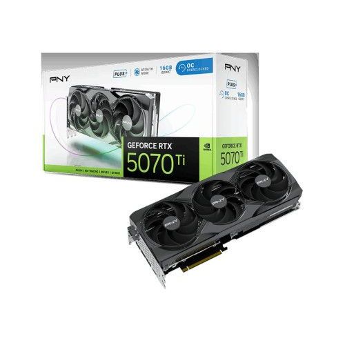 PNY GeForce RTX 5070TI 16GB Overclocked Triple Fan plus DLSS4