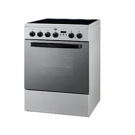 Faure FCV664MSC - Cuisinière - pose libre - largeur : 60 cm - profondeur : 60 cm - hauteur : 86.8 cm - avec système auto-nettoyant - argent